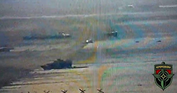 Видео попадания ПТУР по БМП боевиков в Донбассе