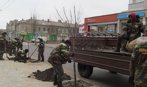 В квітні в Бердянську було висаджено понад 4 тис. дерев