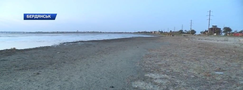 У Бердянську рівень моря знизився на 21 сантиметр