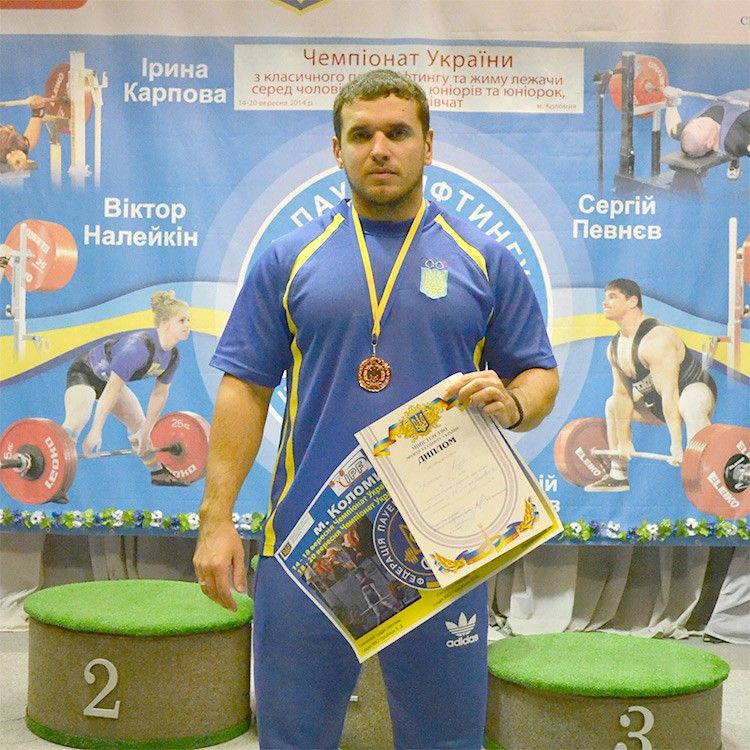 Андрей Охрименко пробился в сборную Украины по пауерлифтингу