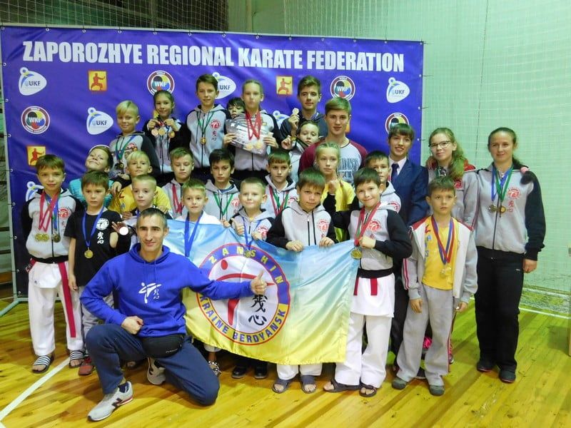 Клуб «Дзаншин» принял участие в открытом Чемпионате Запорожской области по каратэ WKF