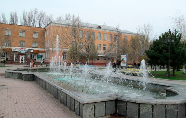 запуск фонтанов в Бердянске