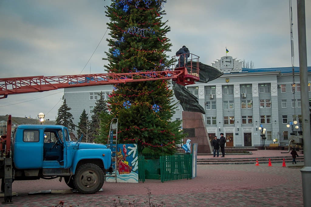 Праздничная елка Бердянска 2013-2014