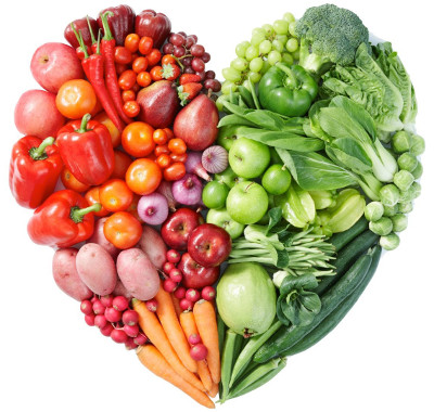 сердце из овощей