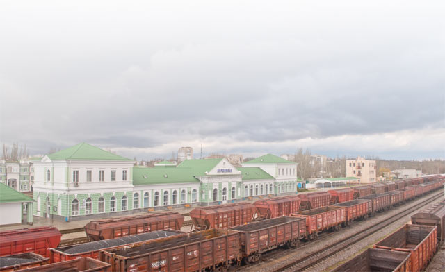 ЖД вокзал в Бердянске