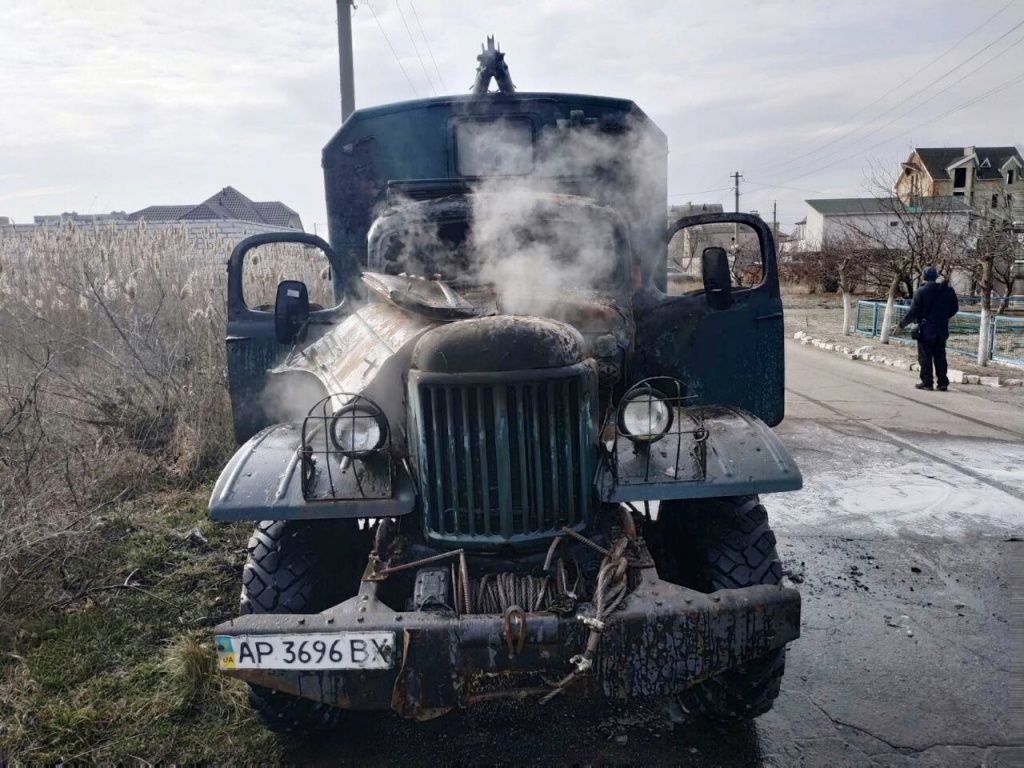 В Бердянську вогнеборці ліквідували загоряння вантажного автомобіля