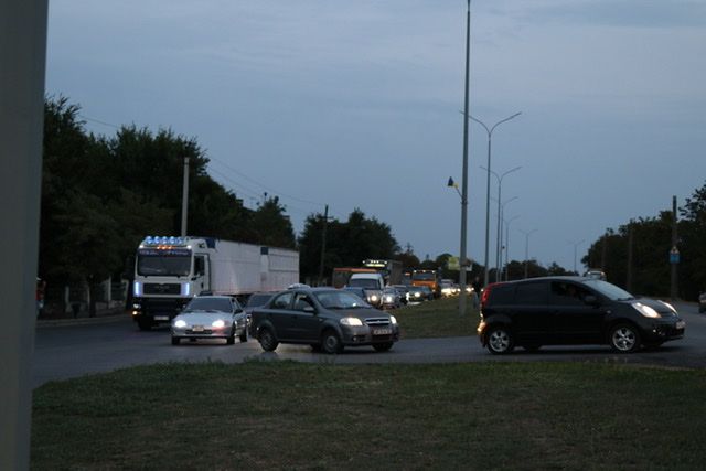 Жители района Ламповый перекрывали Мелитопольское шоссе