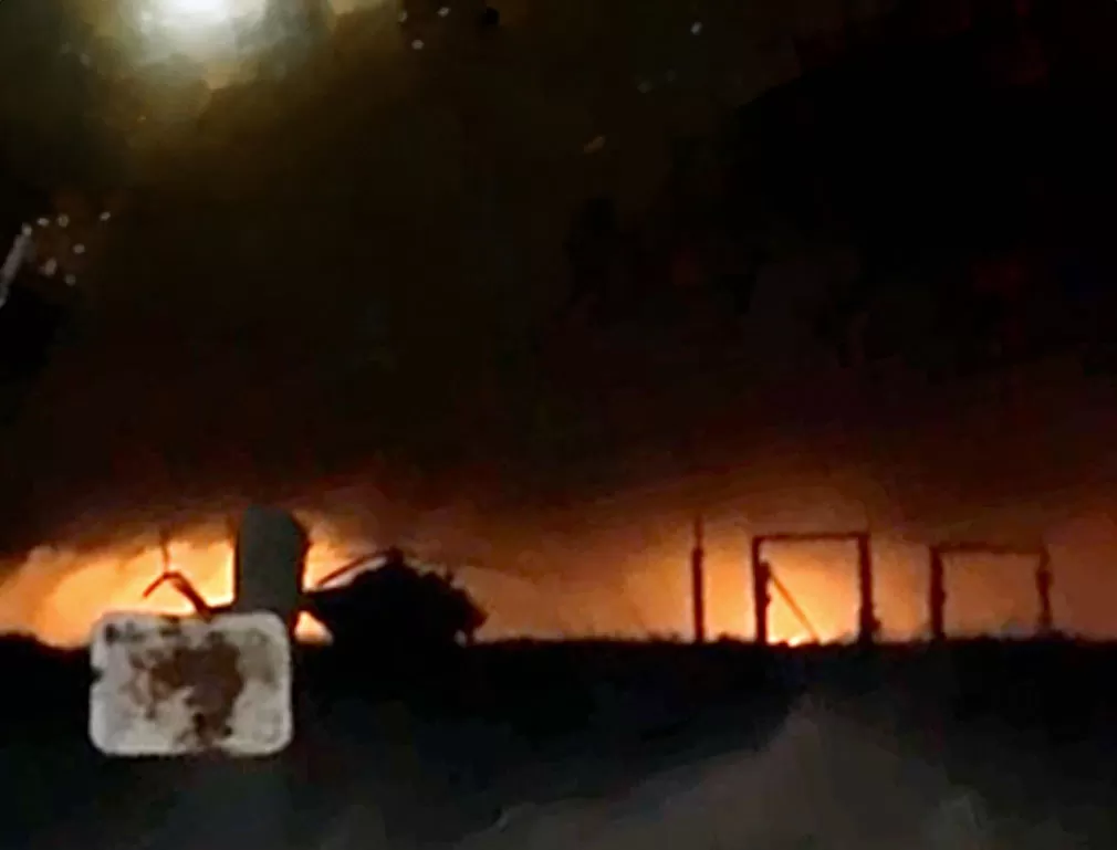 Стоп кадр з відео знятого військовими рф на Бердянському аеродромі під час прильоту ATACMS