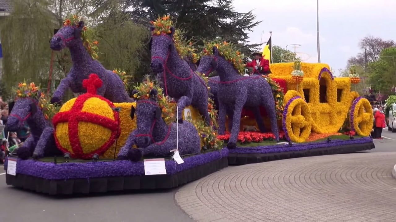 В Голландии регулярно проходит цветочный фестиваль Bloemencorso