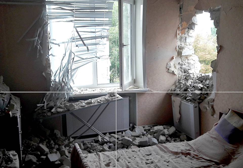 В Марьинке боевики обстреляли пятиэтажку из артиллерии