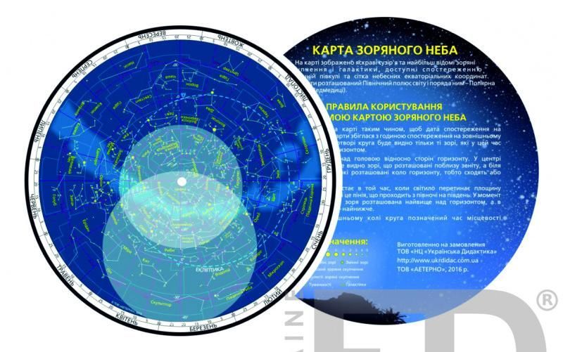 Карта зоряного неба і що собою представляє