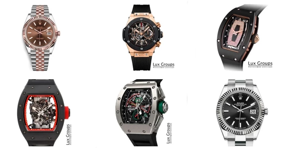 LuxGroups предлагает отличный выбор подлинных швейцарских часов