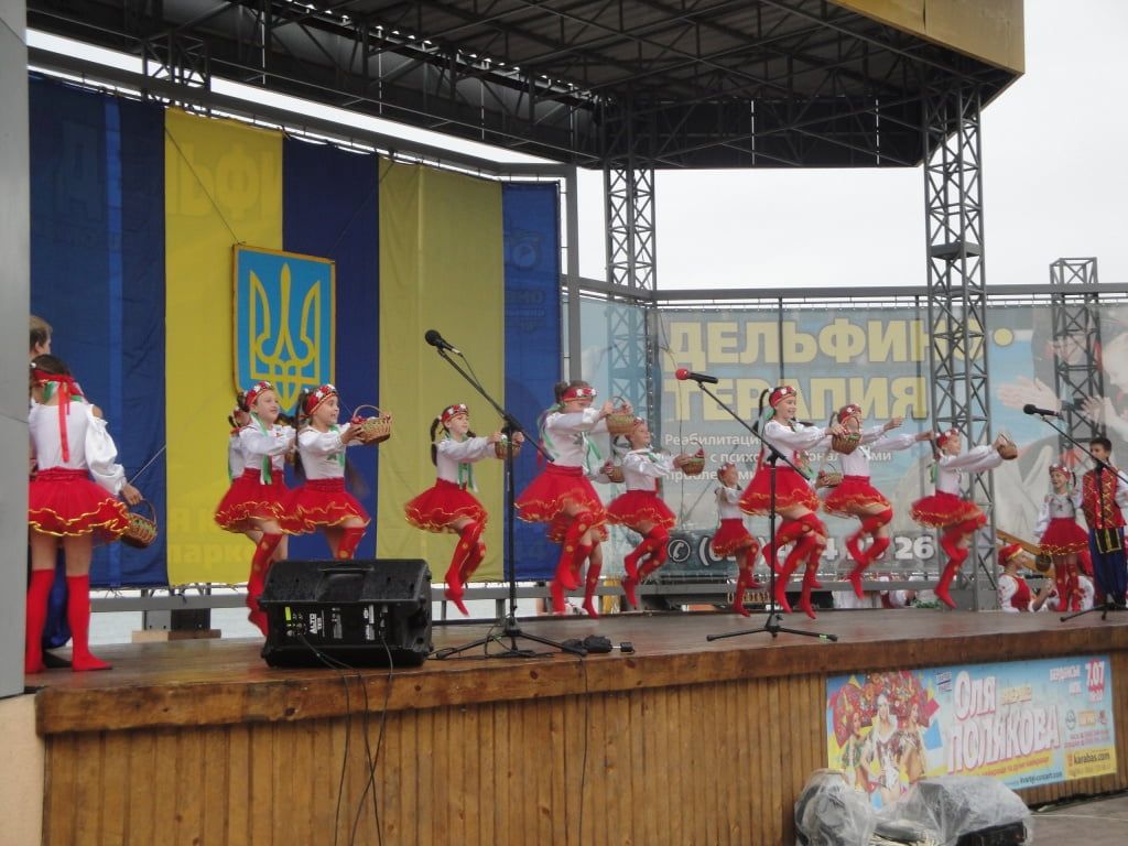 В Бердянске отмечают День Конституции Украины