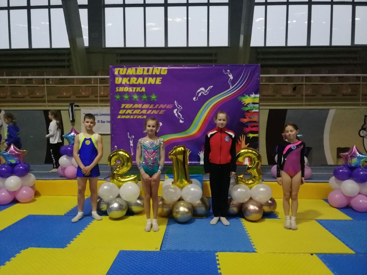 Желева Надежда стала чемпионкой по спортивной акробатике на соревнованиях в Шостке