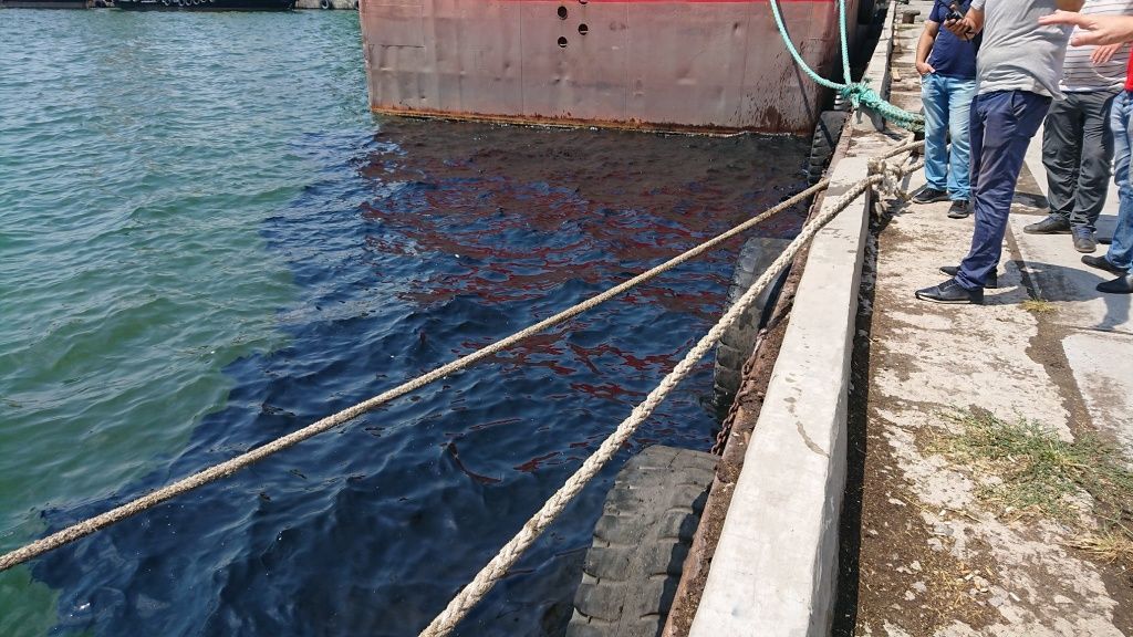В Бердянському морському порту ліквідували забруднення акваторії 