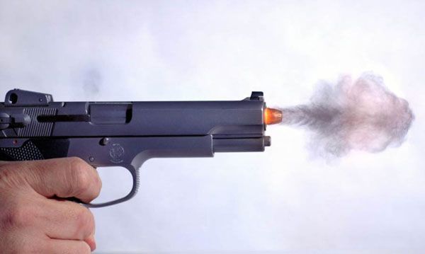 Бердянские ГАИшники задерживали нарушителя с применением огнестрельного оружия