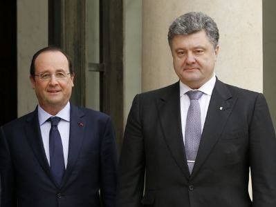 Олланд и Порошенко в Париже обсудят выполнение минских соглашений