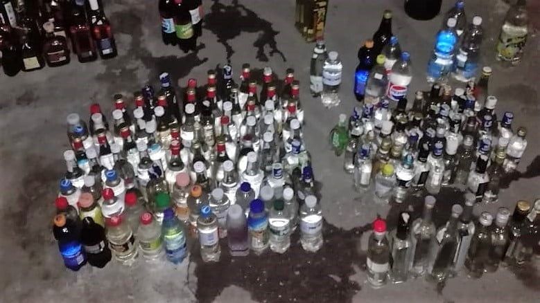 Прикордонники виявили у Бердянську місце виготовлення та зберігання контрафактних спиртних напоїв