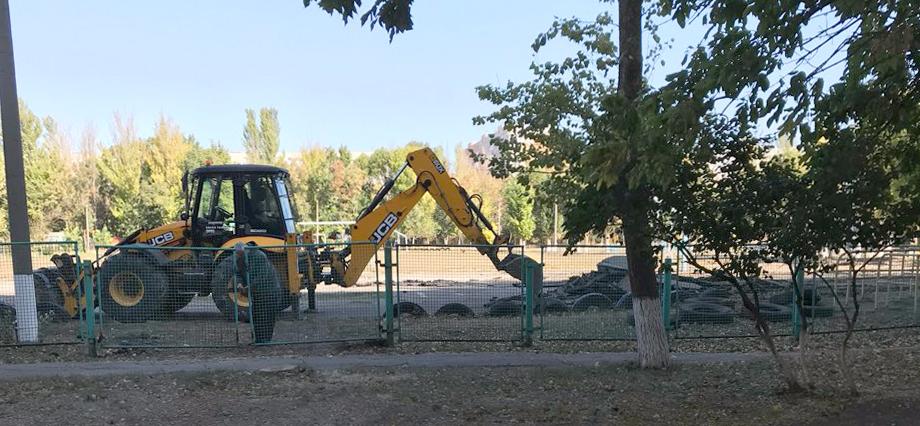На базе ООШ №3 начали строительство современного спортивного комплекса