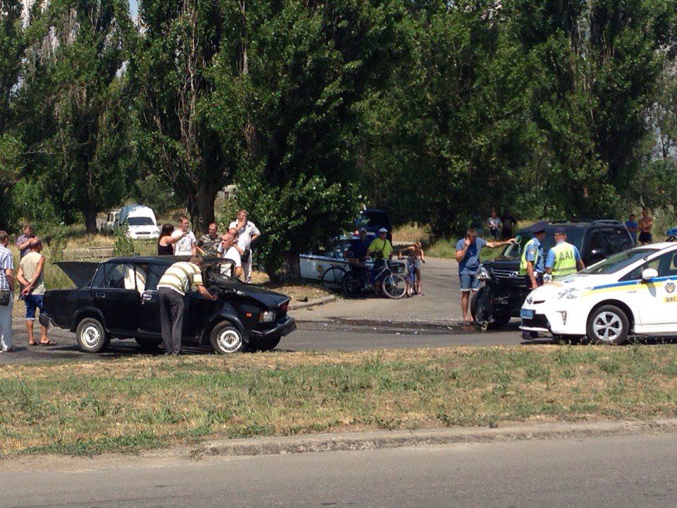 В Бердянске произошло ДТП в районе автозаправки WOG по Мелитопольскому шоссе (обновлено)