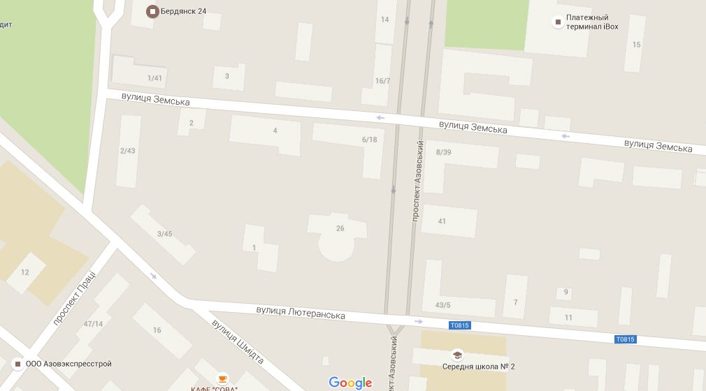 Google Maps переименовал улицы Бердянска после реализации закона о декоммунизации