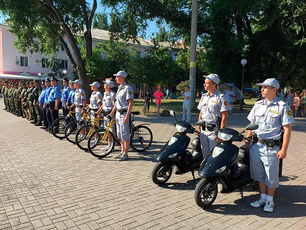 В Бердянске возродили вело-мотополицию