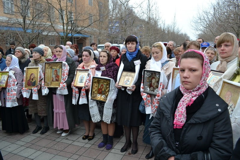 Крестный поход в Бердянске на пасху 2012