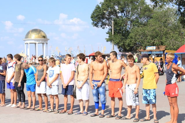 Чемпионат по плаванию на открытой воде в Бердянске 2012