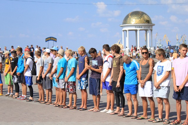 Чемпионат по плаванию на открытой воде в Бердянске 2012