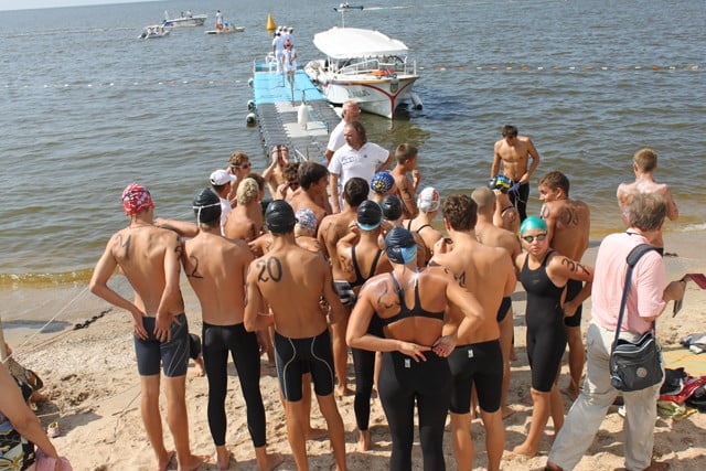 Чемпионат по плаванию на открытой воде в Бердянске 2012