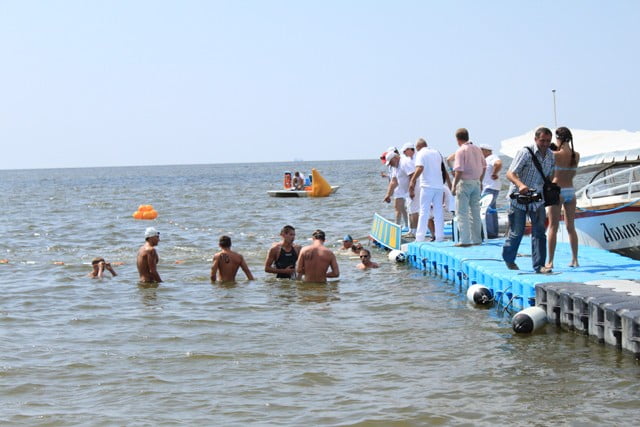 Чемпионат по плаванию на открытой воде в Бердянске 2012