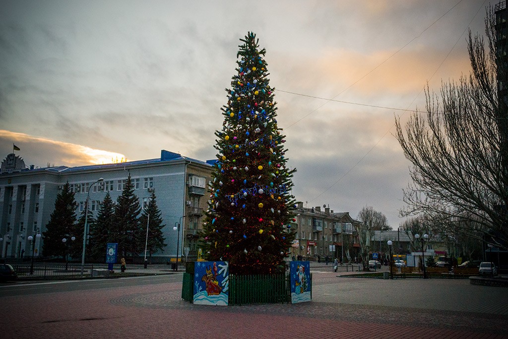елка в Бердянске 2012-2013