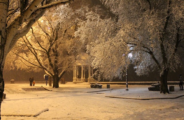 зима в Бердянске 2012