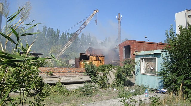 Пожар возле стоматологии