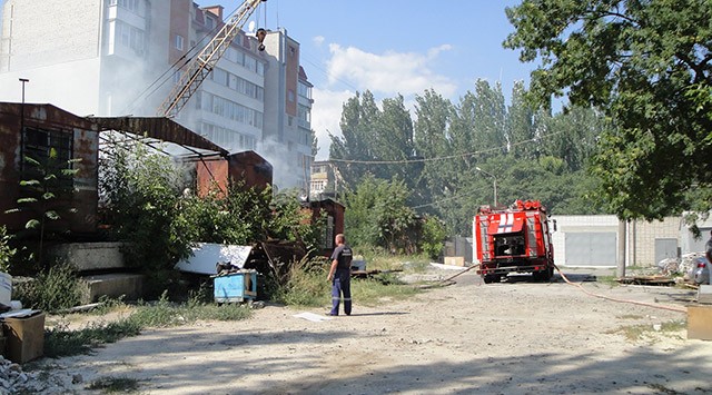 Пожар возле стоматологии