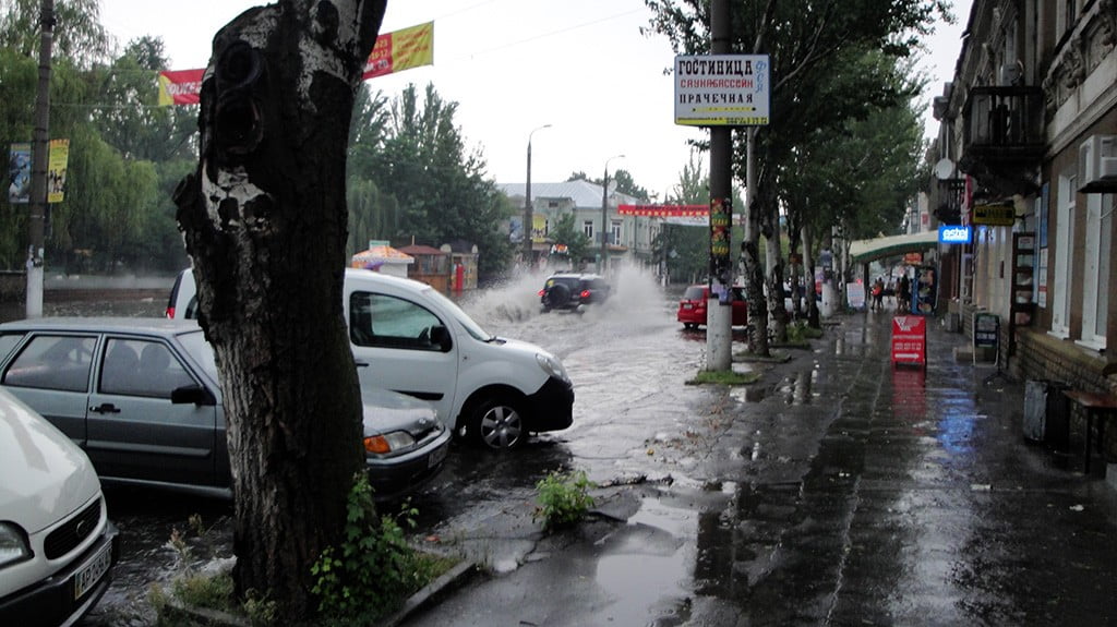 непогода в Бердянске 7 августа 2013 года