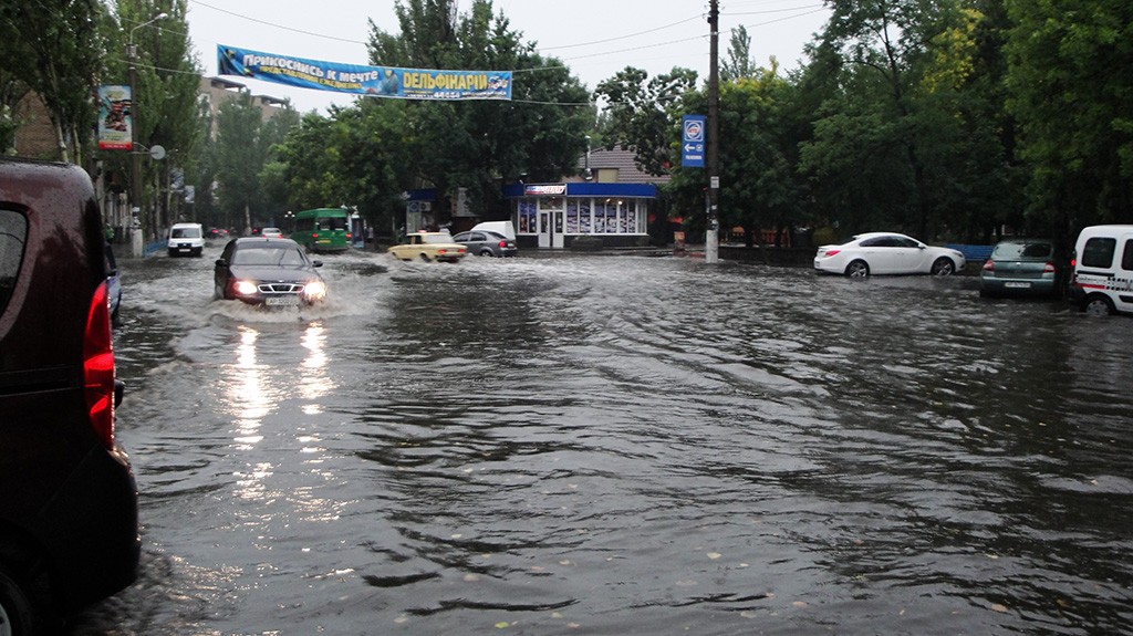 непогода в Бердянске 7 августа 2013 года