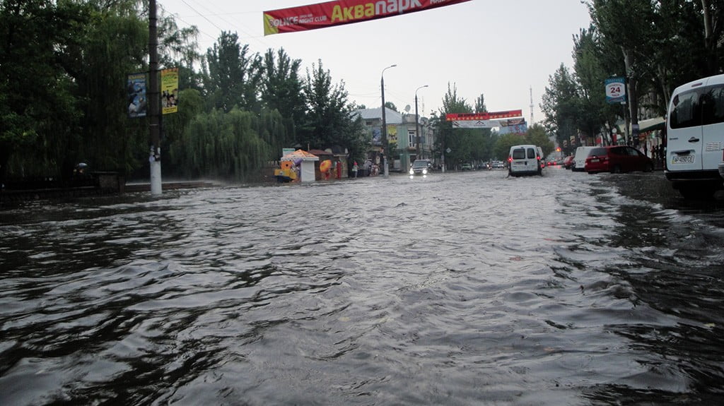 непогода в Бердянске 7 августа 2013 года