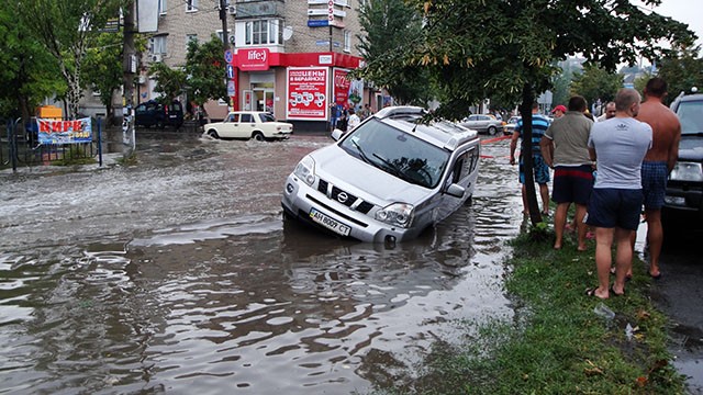 непогода в Бердянске 7 августа 2013 года