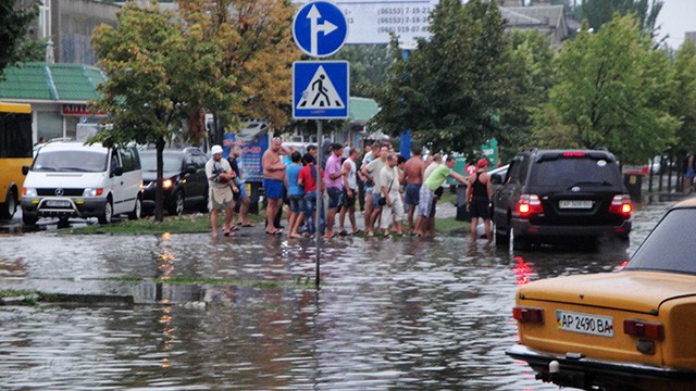 непогода в Бердянске 7 августа 2013 года