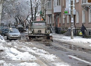 Зимняя дорога в Бердянске