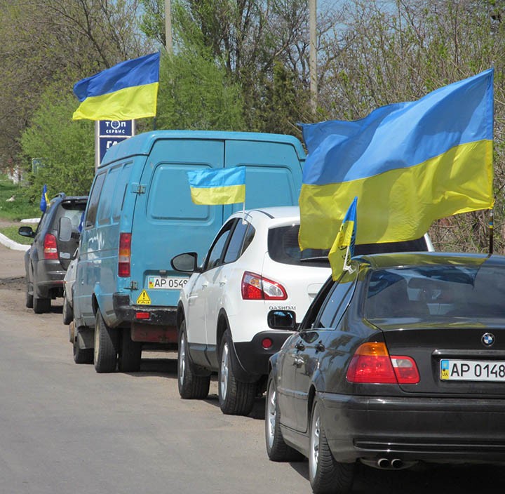 автомайдан в Бердянске 2014