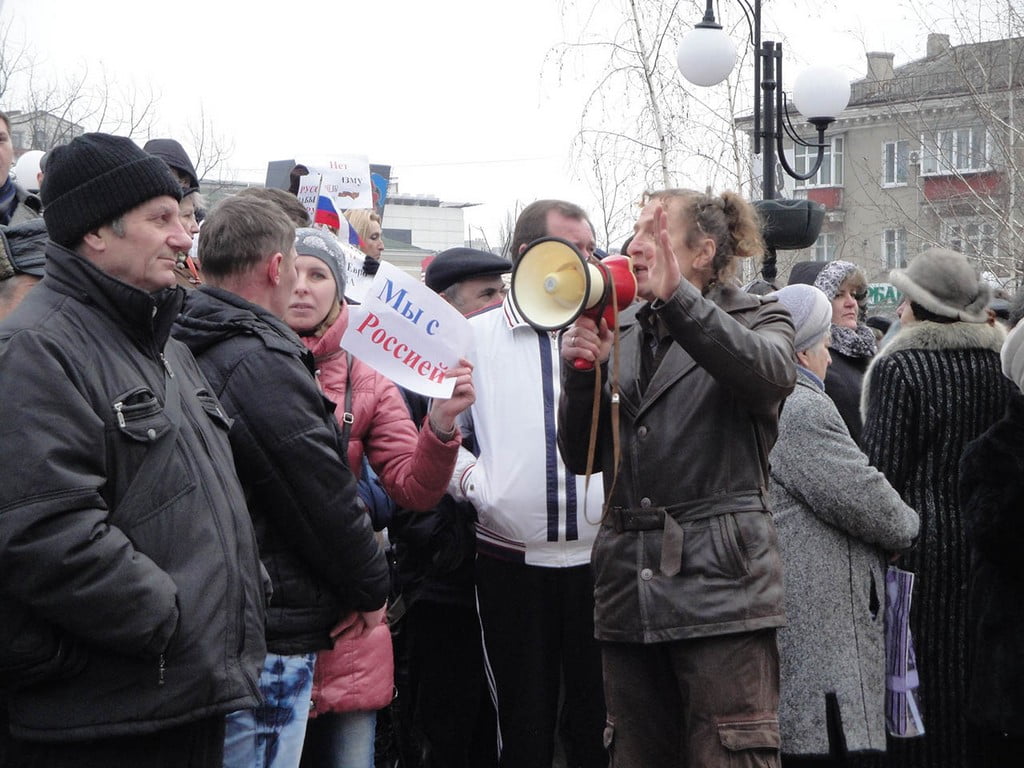 Митинг в Бердянске 5 марта 2014 