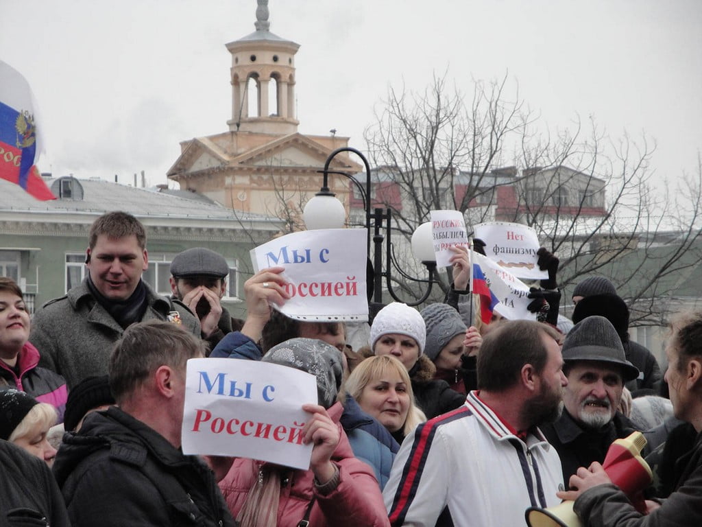 Митинг в Бердянске 5 марта 2014 