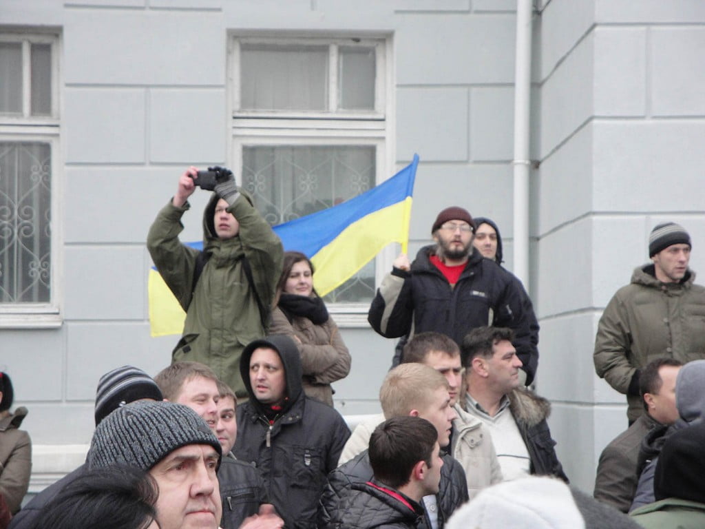 Митинг в Бердянске 5 марта 2014 