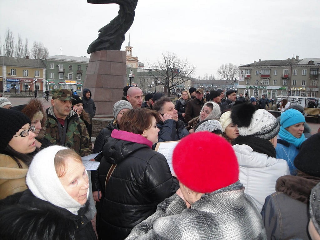 Митинг в Бердянске 5 марта 2014 