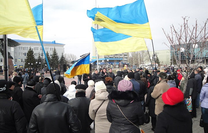 Митинг в Бердянске 23/02/14