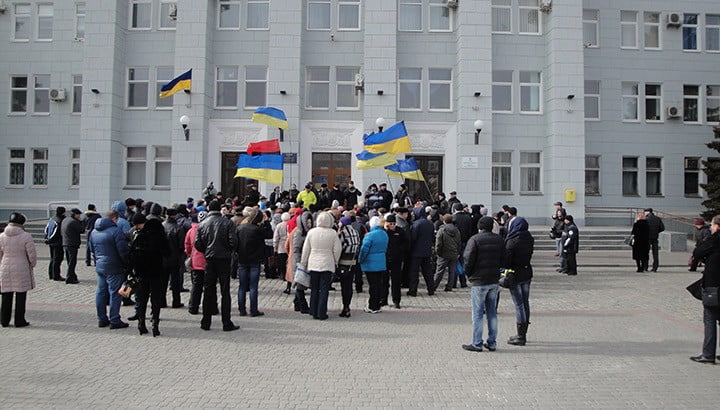 Митинг в Бердянске 23/02/14