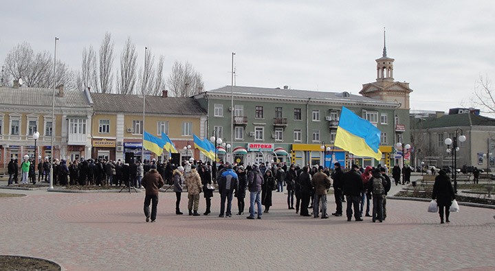 Митинг в Бердянске 23/02/14