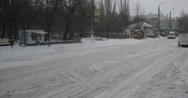 зимние дороги Бердянска